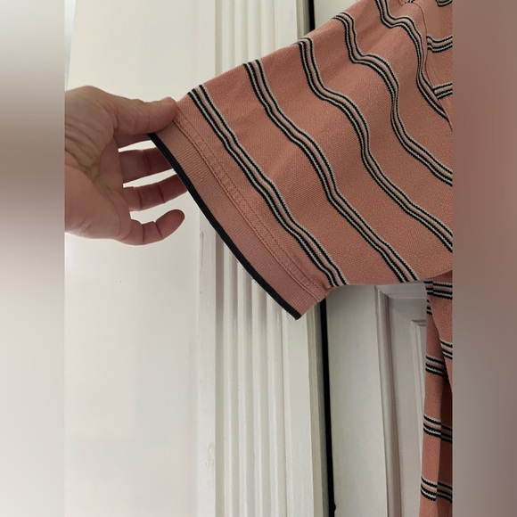 Pendleton Men's Polo Shirt Short Sleeve Large Pima Cotton Stripe Two Button Golf - Picture 10 of 13